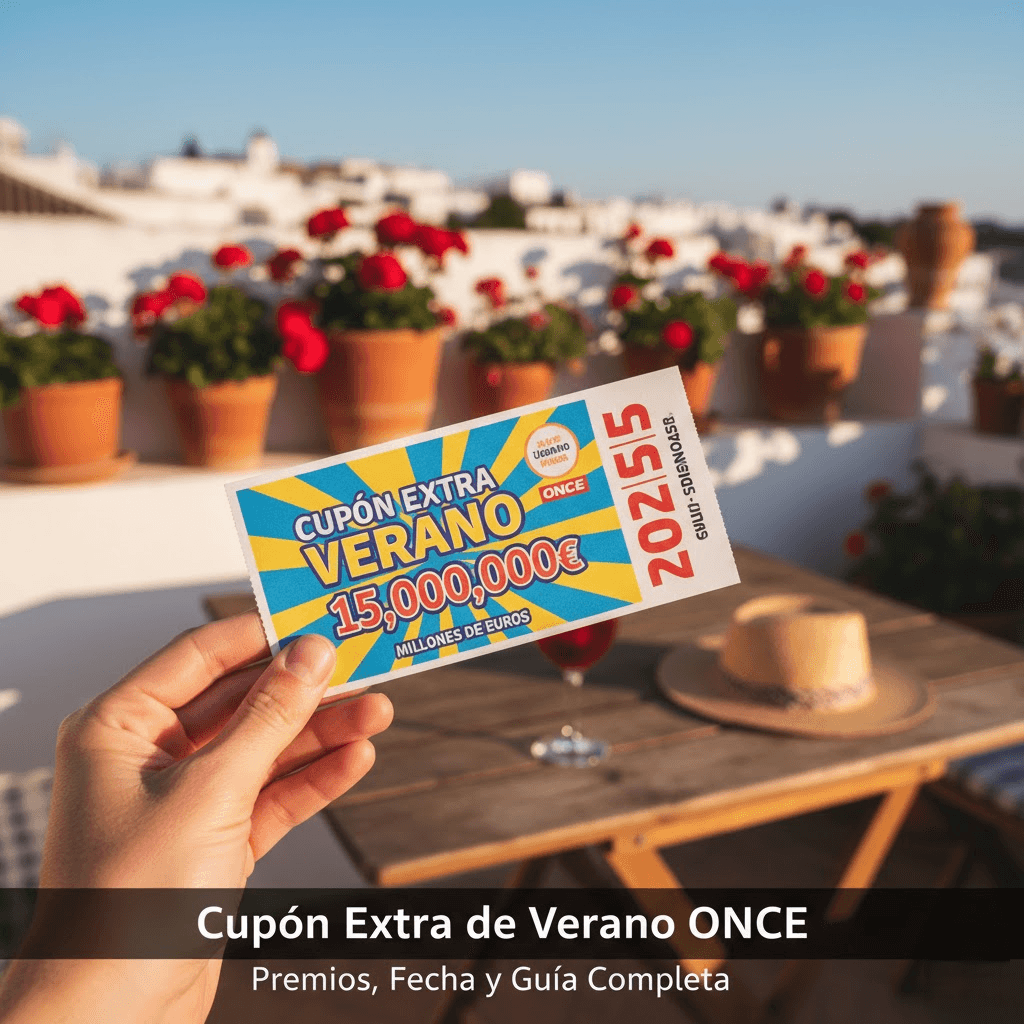 Cupón Extra de Verano 2025 de la ONCE: Guía Completa sobre Premios, Fecha y Cómo Ganar 15 Millones de Euros