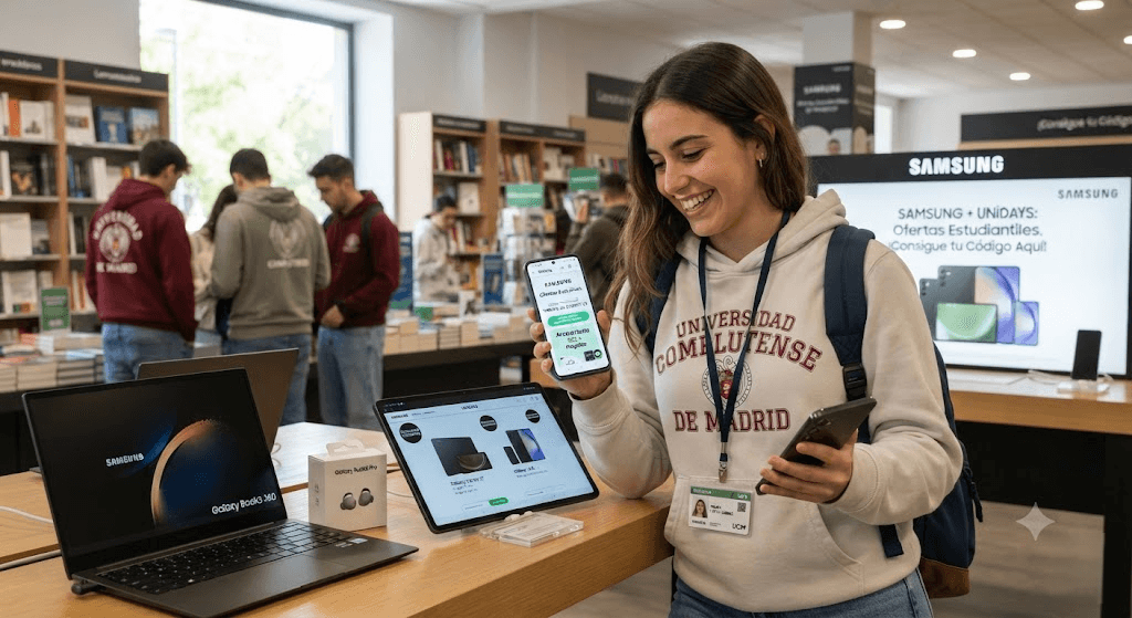 Código Promocional Samsung UNiDAYS: Ofertas para Estudiantes Código Promocional Samsung UNiDAYS: Ofertas para Estudiantes